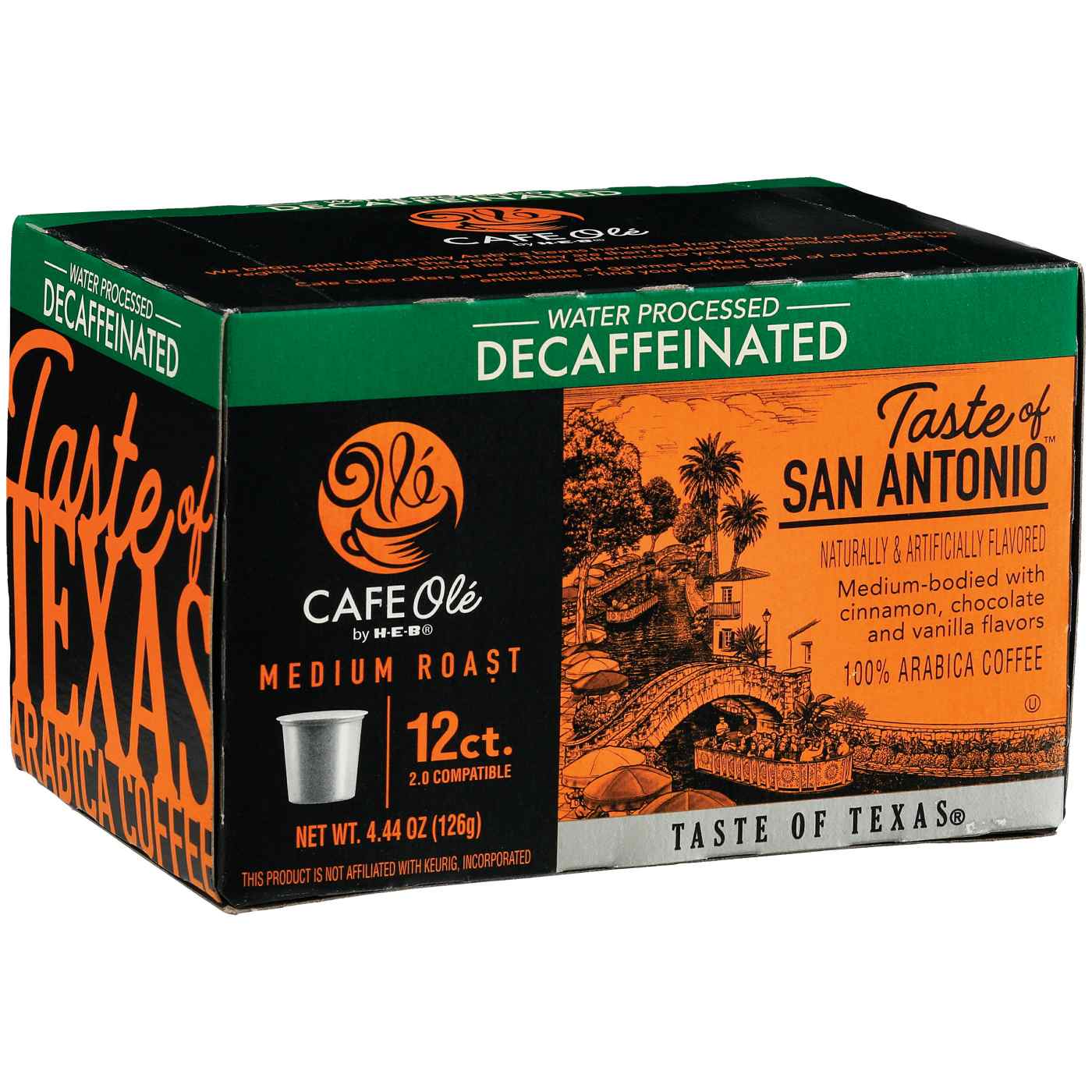 HEB Cafe Ole Coffee K-Cup 12ct Box (Pack of 4) (48 K-Cups)