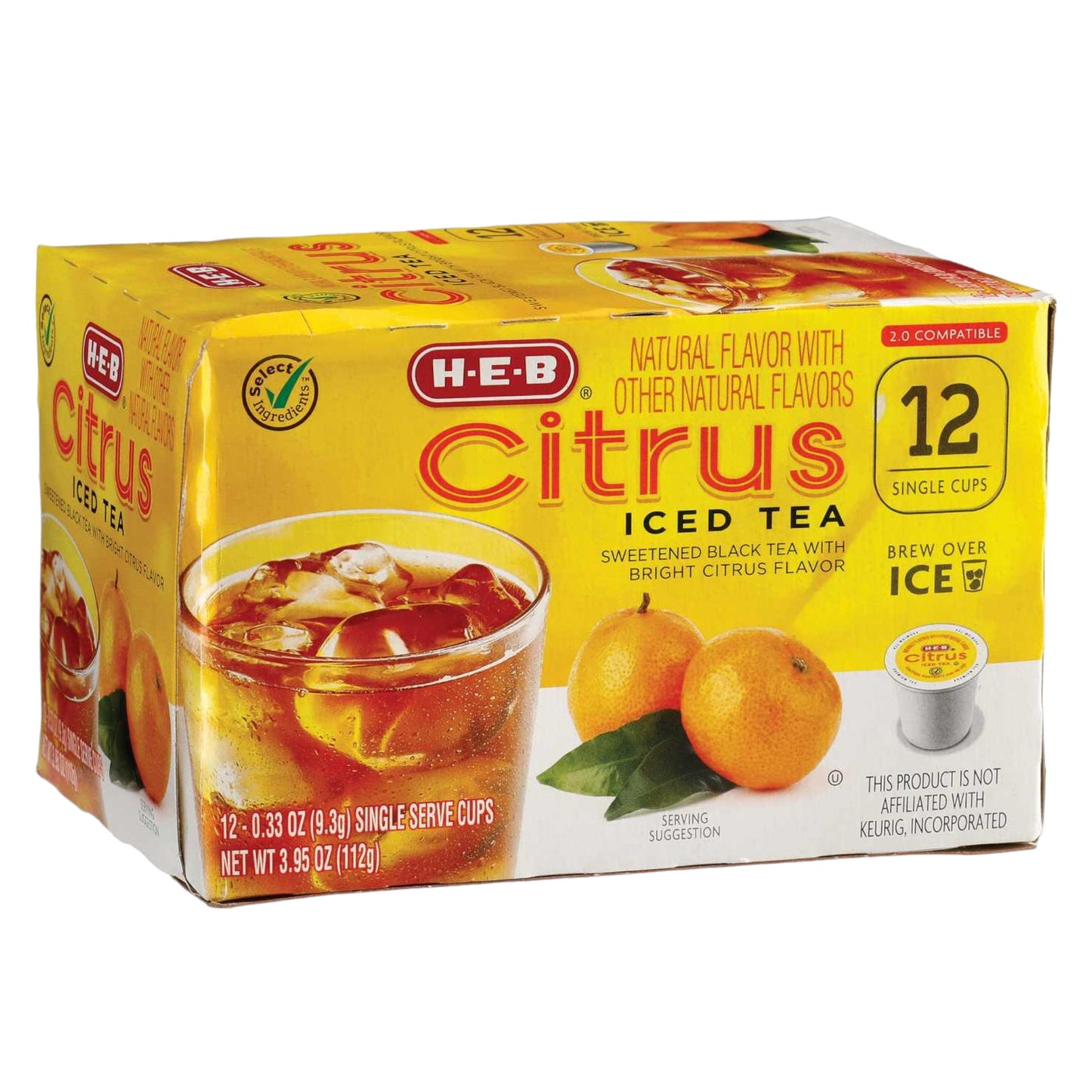 HEB Citrus Iced Tea Single Serve K-Cup 12 count