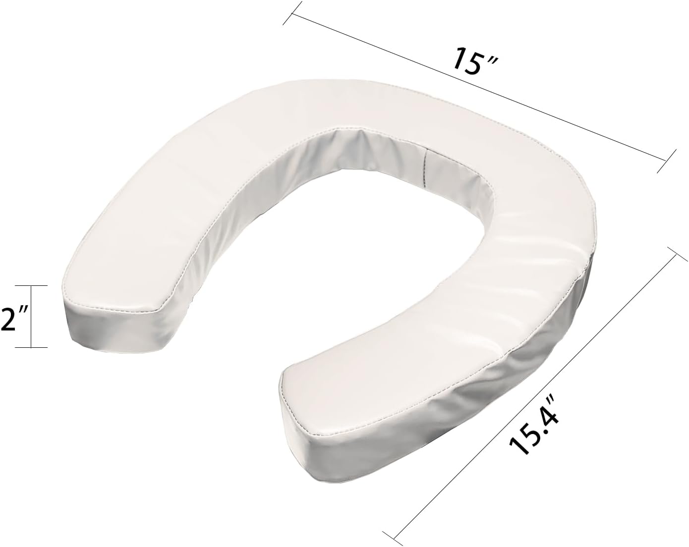 Soft Toilet Seat Cushion with 2-inch High-Density Foam Padded Toilet Cushion ...