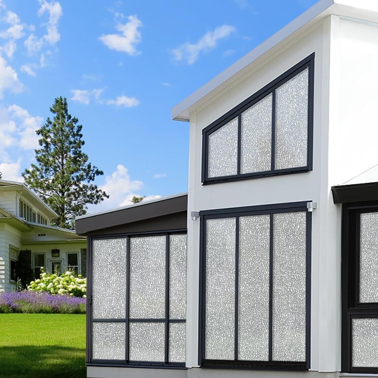 Sun Blocking Frosted Window Tinting Privacy Anti UV Heat Control Film