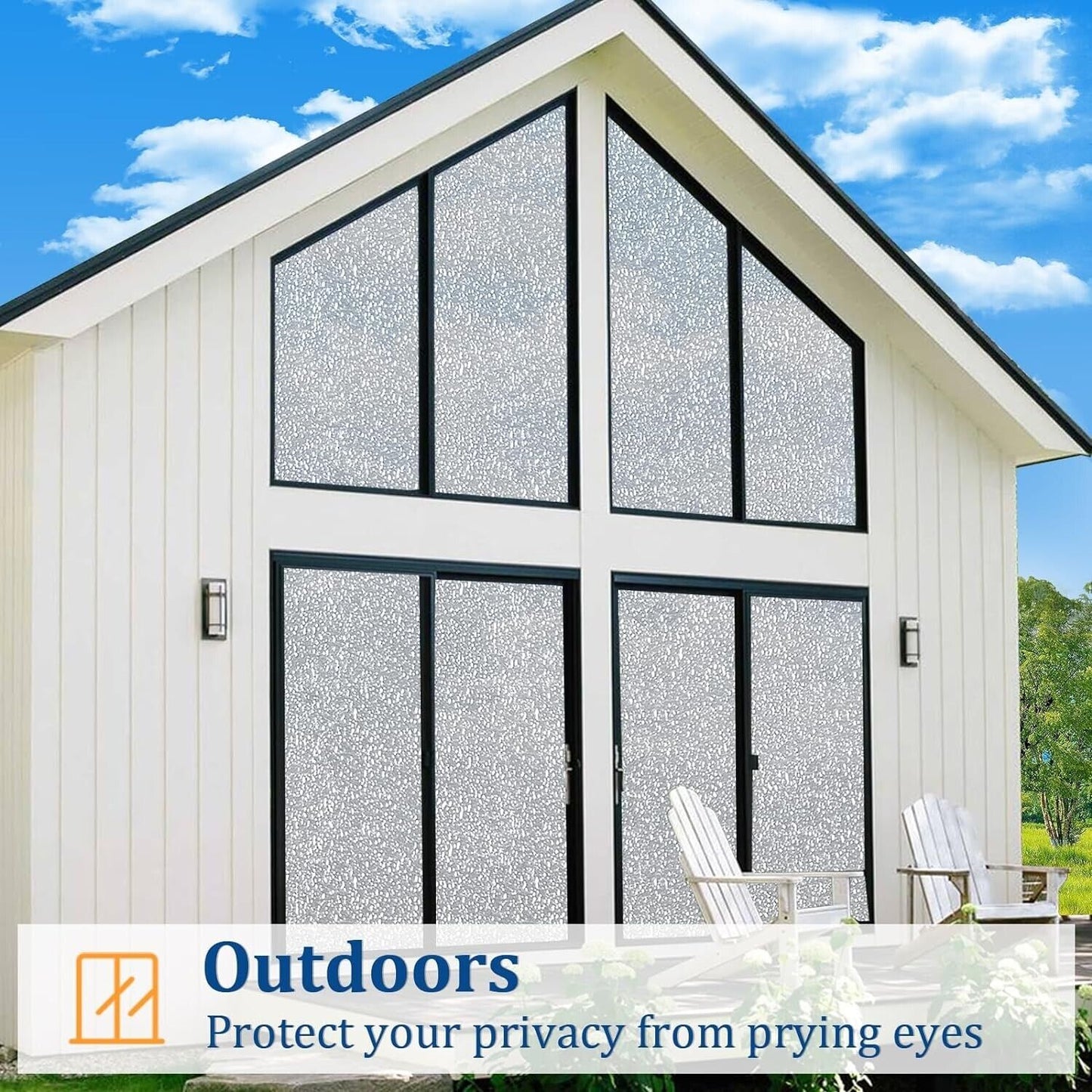 Sun Blocking Frosted Window Tinting Privacy Anti UV Heat Control Film