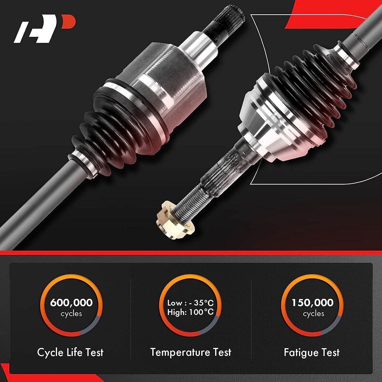 A-Premium CV Axle Shaft Assembly Compatible with Honda Element 2003-2011 L4 2.4L