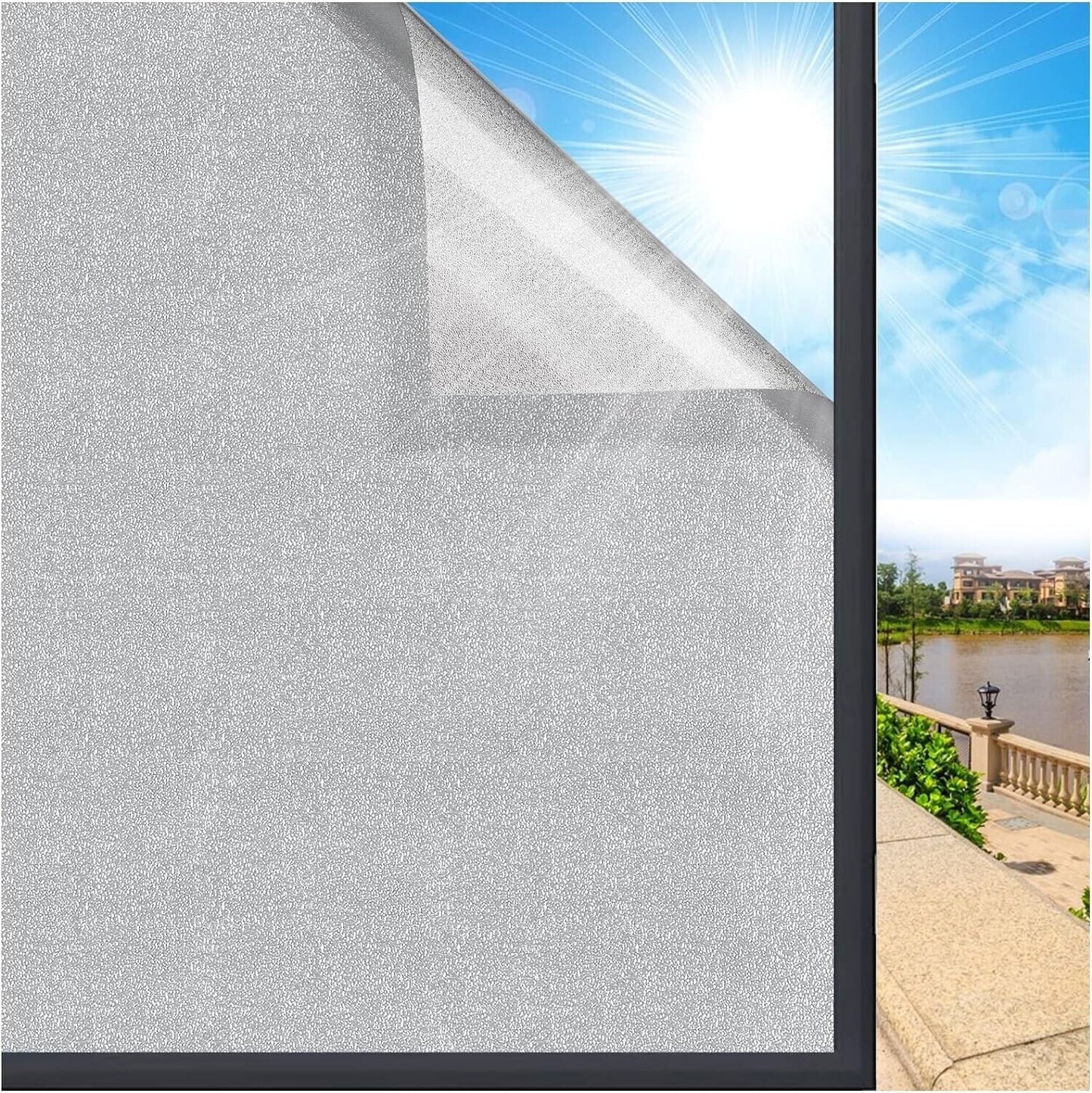 Sun Blocking Frosted Window Tinting Privacy Anti UV Heat Control Film