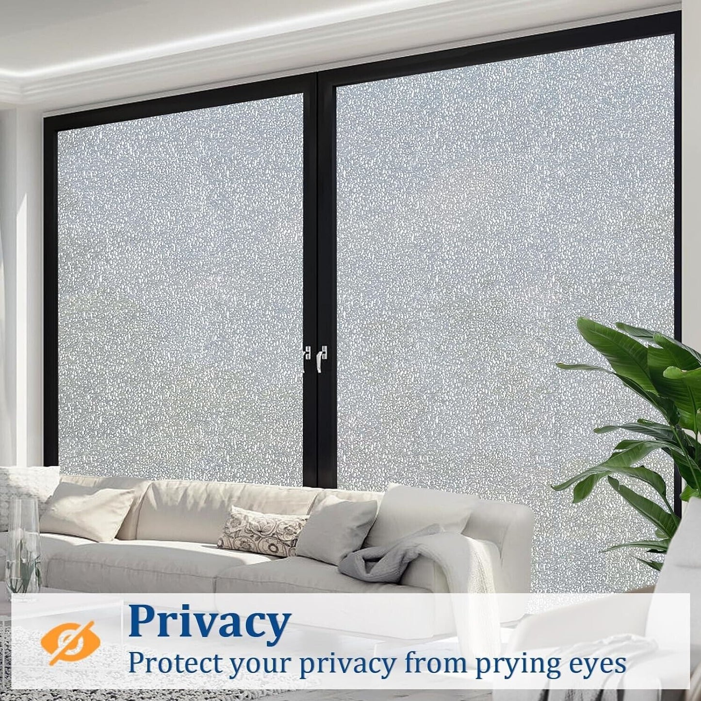 Sun Blocking Frosted Window Tinting Privacy Anti UV Heat Control Film