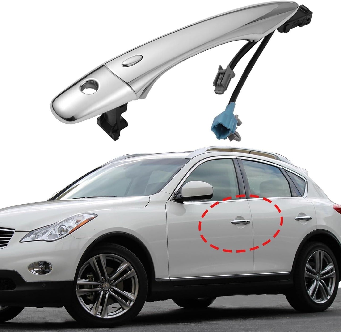 Exterior Door Handles Front Driver Left Side 806401BA0A for 2008-2020 INFINITI