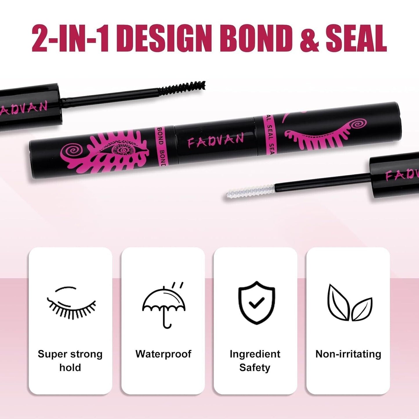 DIY Lash Extension Kit 144PCS Clusters, Bond, Tweezers, Glue Remover (A04-0.07D)