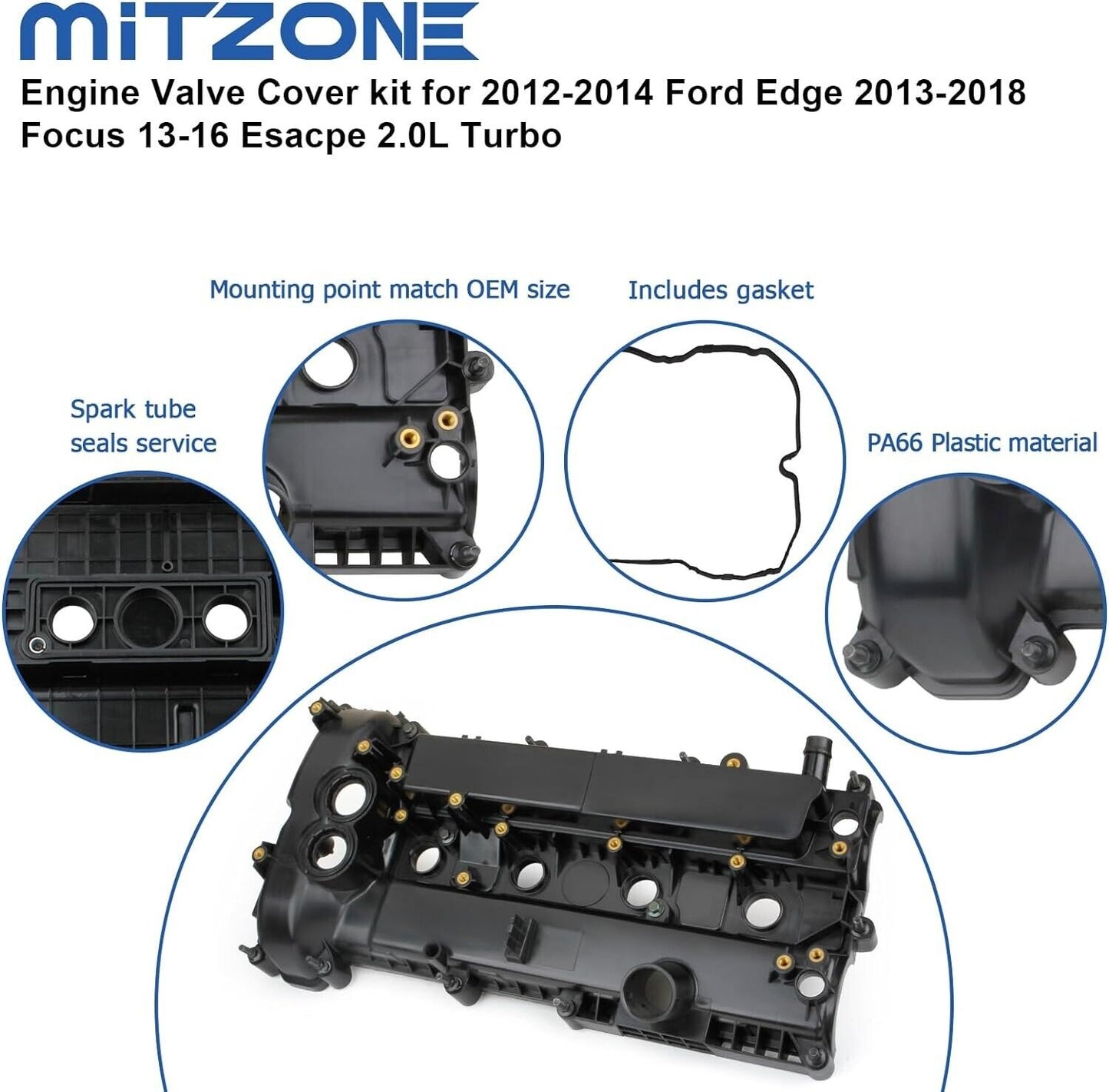 Engine Valve Cover for Ford Edge 2012-2018 Escape Explorer Focus Fusion