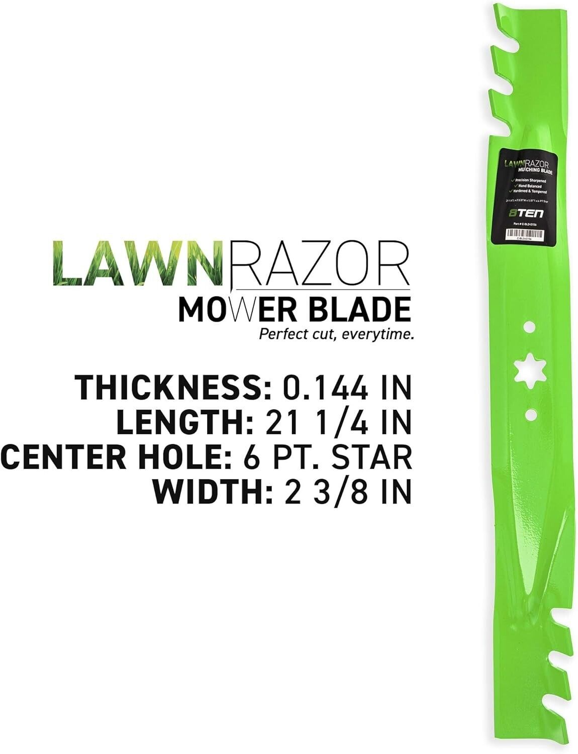 CBL2378D Lawn RAZOR Mower Blade Set for Cub Cadet MTD Troy Bilt