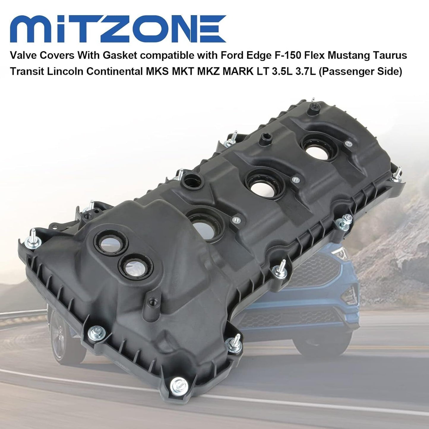 Valve Covers with Gasket Compatible with Ford Edge F-150 Flex Mustang Taurus