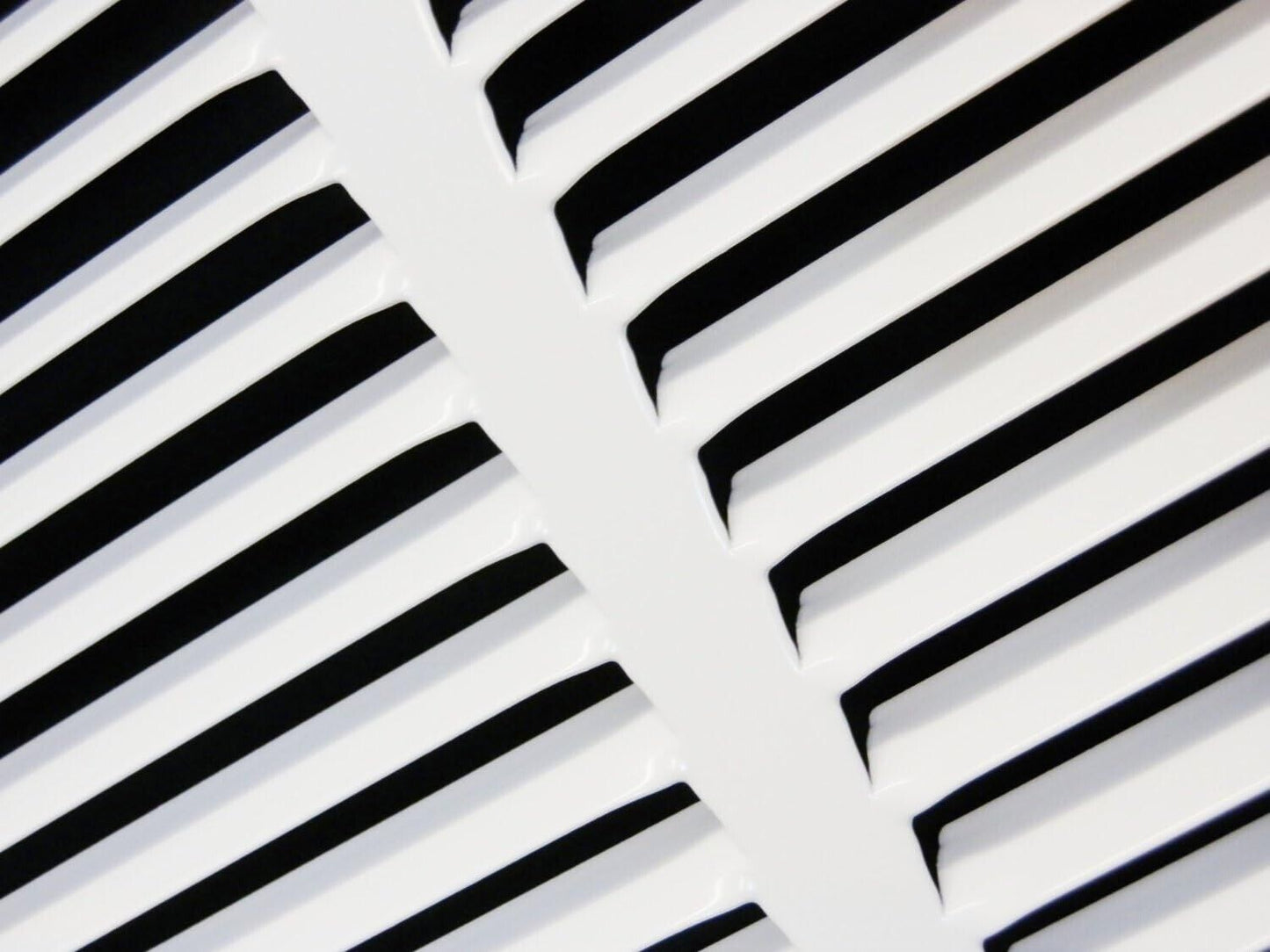 30" x 6" Steel Return Air Grille - Sidewall & Ceiling HVAC Duct Cover - White