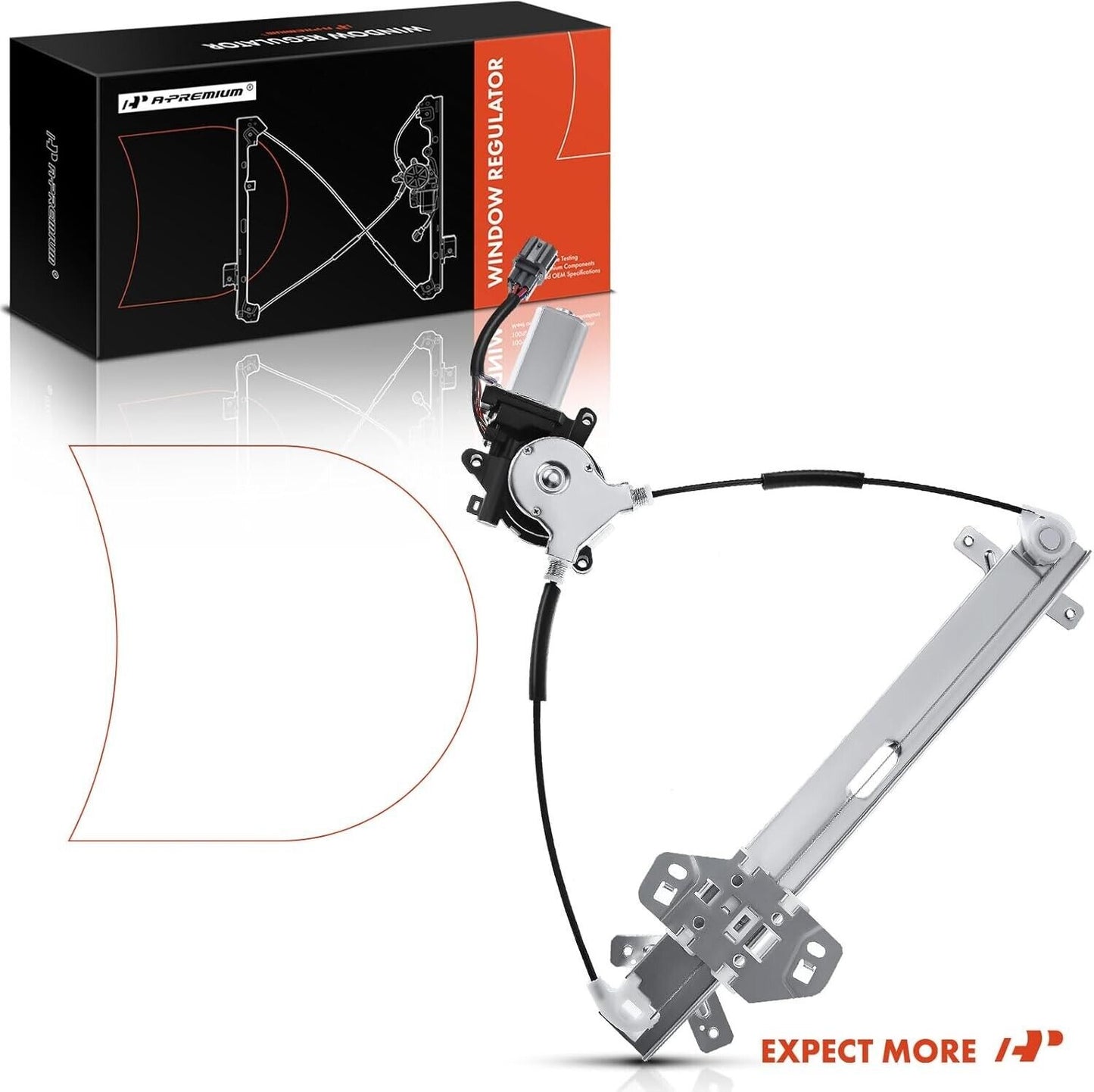A-Premium Window Regulator w/ Motor for Honda Accord 2003-2007 Left Driver Side