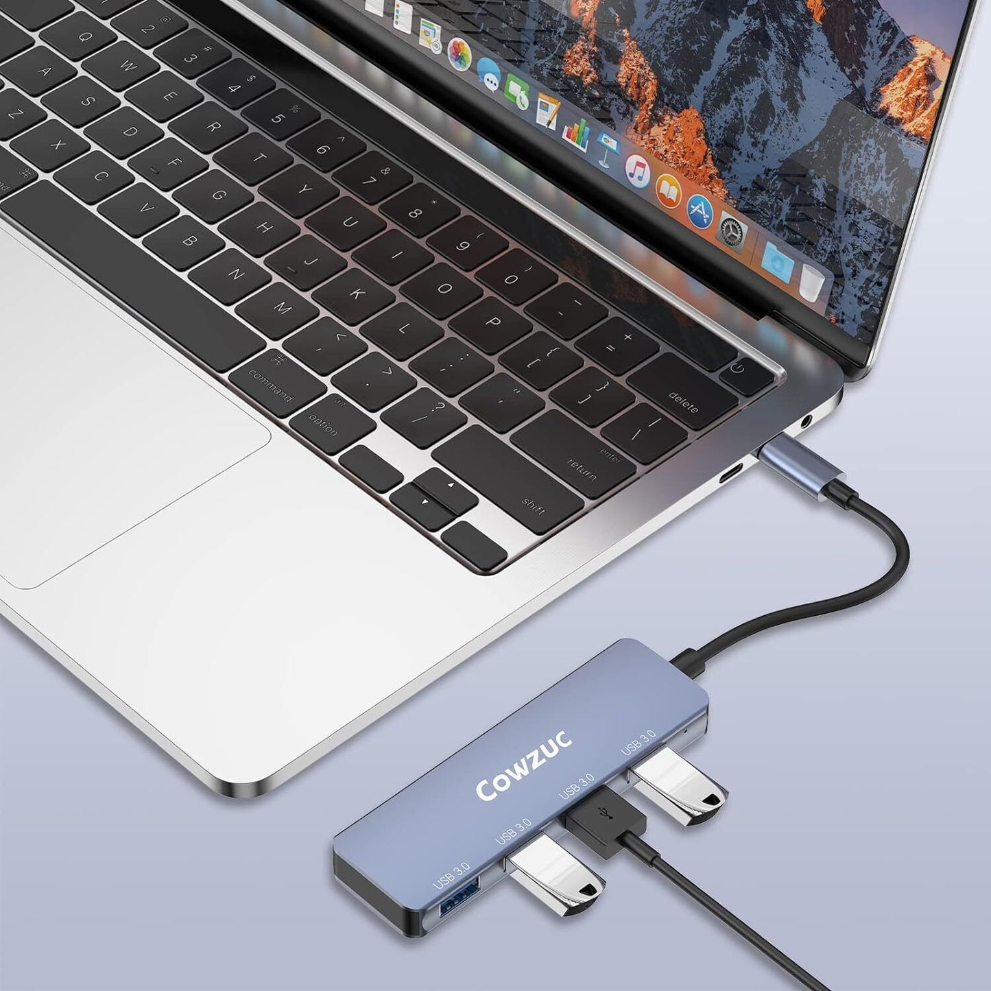 USB 3.0 Hub 4-Port USB Hub USB Splitter USB Expander for Laptops Flash Drive HDD