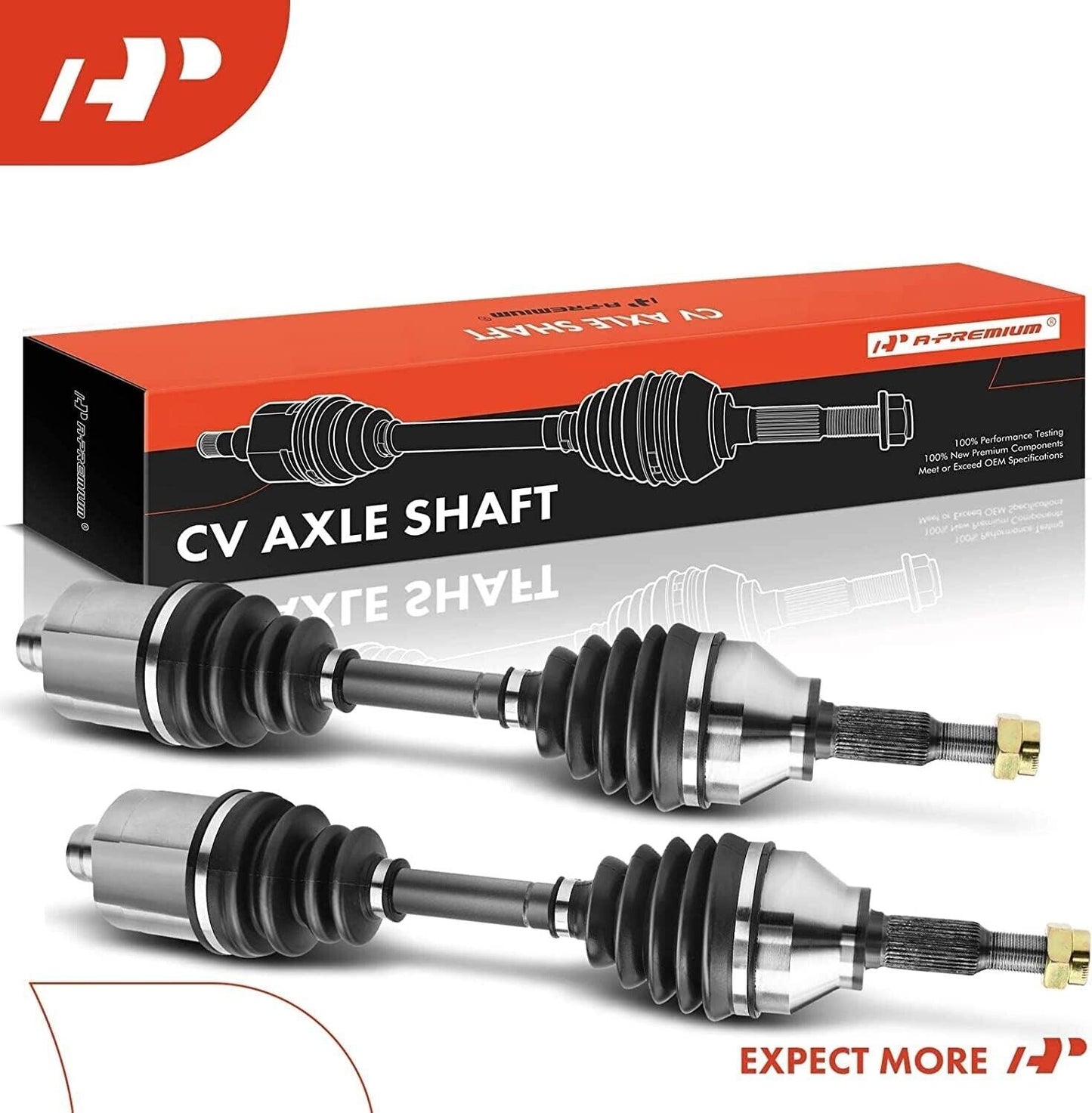 A-Premium Pair Set of 2 Front CV Axle Shafts For Cobalt HHR G5 Ion L4 Automatic
