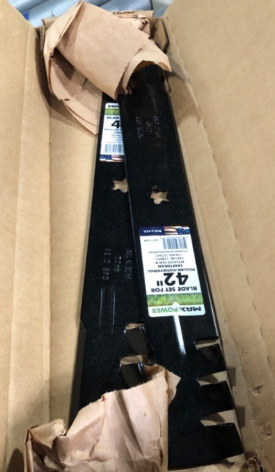 MaxPower 561713XB 2-Blade Commercial Mulching Set Black for 42" Poulan Craftsman