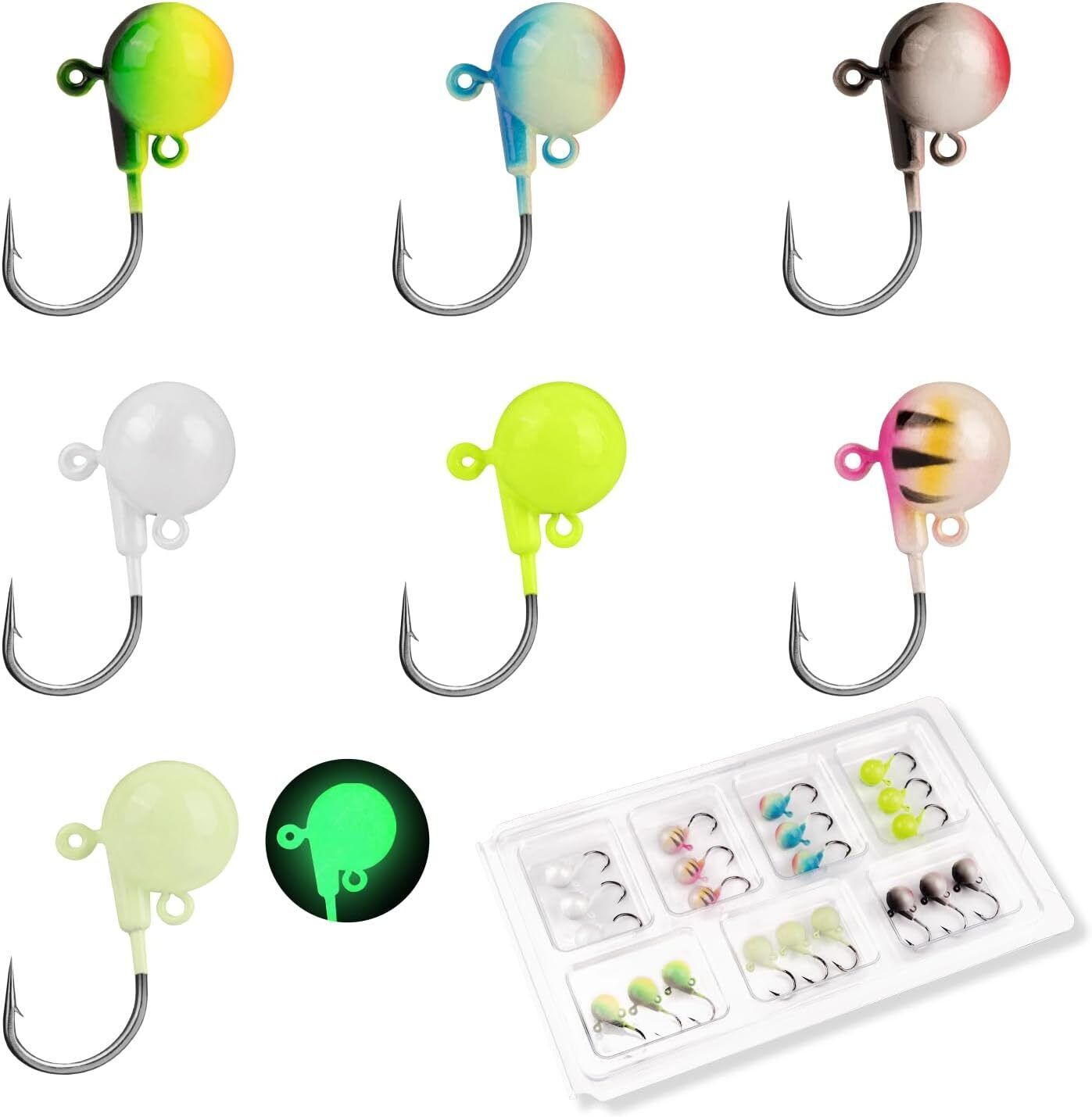 MadBite Dead Drop Jig Heads Smaller Profile, Convenient Pro Packs Sharp Needle