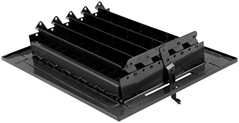 HVAC Premium 12in X 8in Adjustable Air Supply Diffuser Black Grille Register