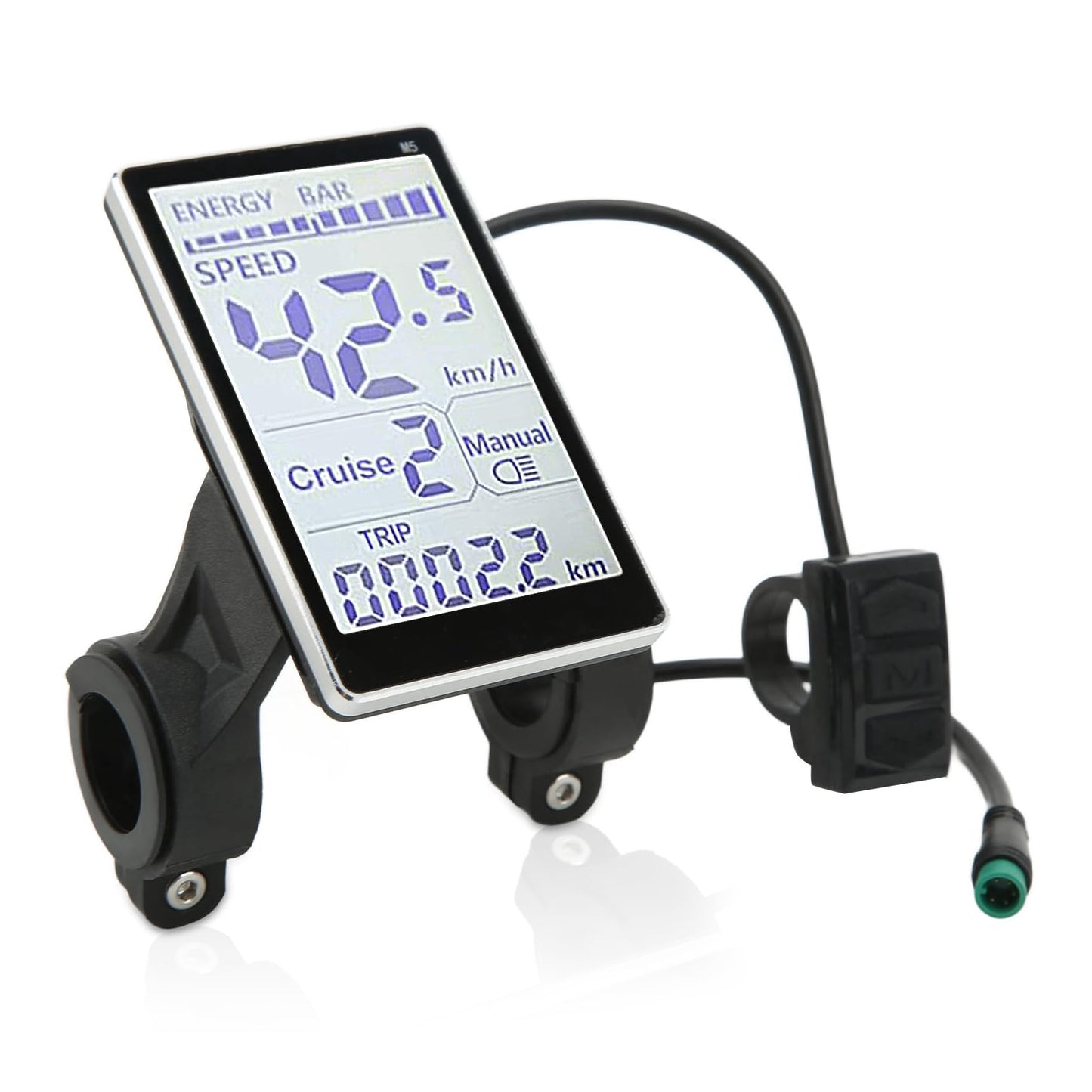 Electric Bicycle LCD Display 24V 36V 48V 60V E Scooter M5 Meter Waterproof 5 Pin NA259-005