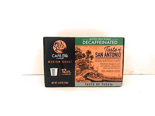 Cafe Ole Decaf Coffee K Cups Gift Assortment 12ct Houston Blend Texas Pecan HB307-024