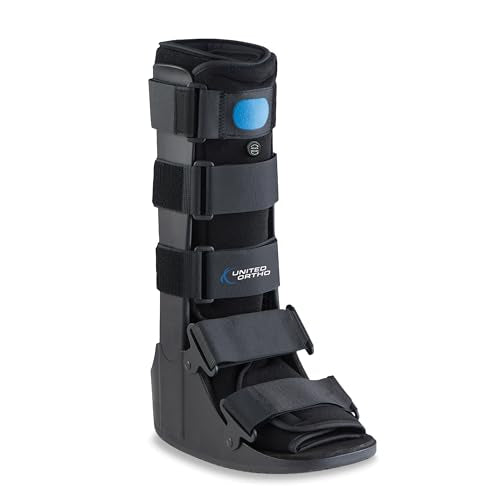 United Ortho Air Cam Walker Fracture Boot Small Black Support Brace