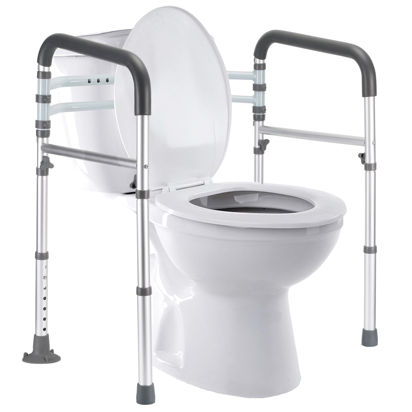FSA HSA Eligible Toilet Safety Rails Adjustable Toilet Frame for Seniors Disabled 300 LB NA264-010