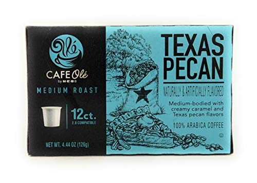 Cafe Ole Taste of Texas Gourmet Coffee K Cups Gift Assortment, 12ct. (36 Cups) Houston Blend, Texas Pecan, Taste of San Antonio HB306-024