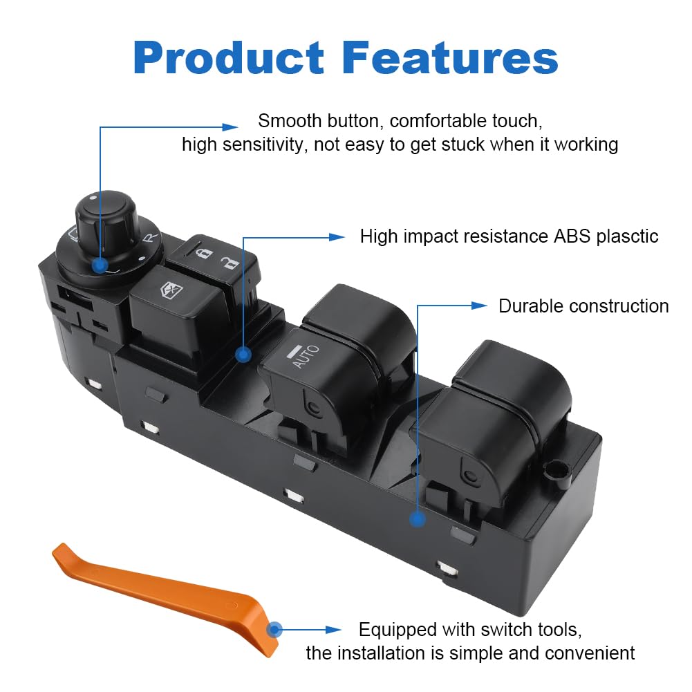 Automatic Power Master Window Switch for Mazda 3 2014-2017 Driver Left Side Replacement