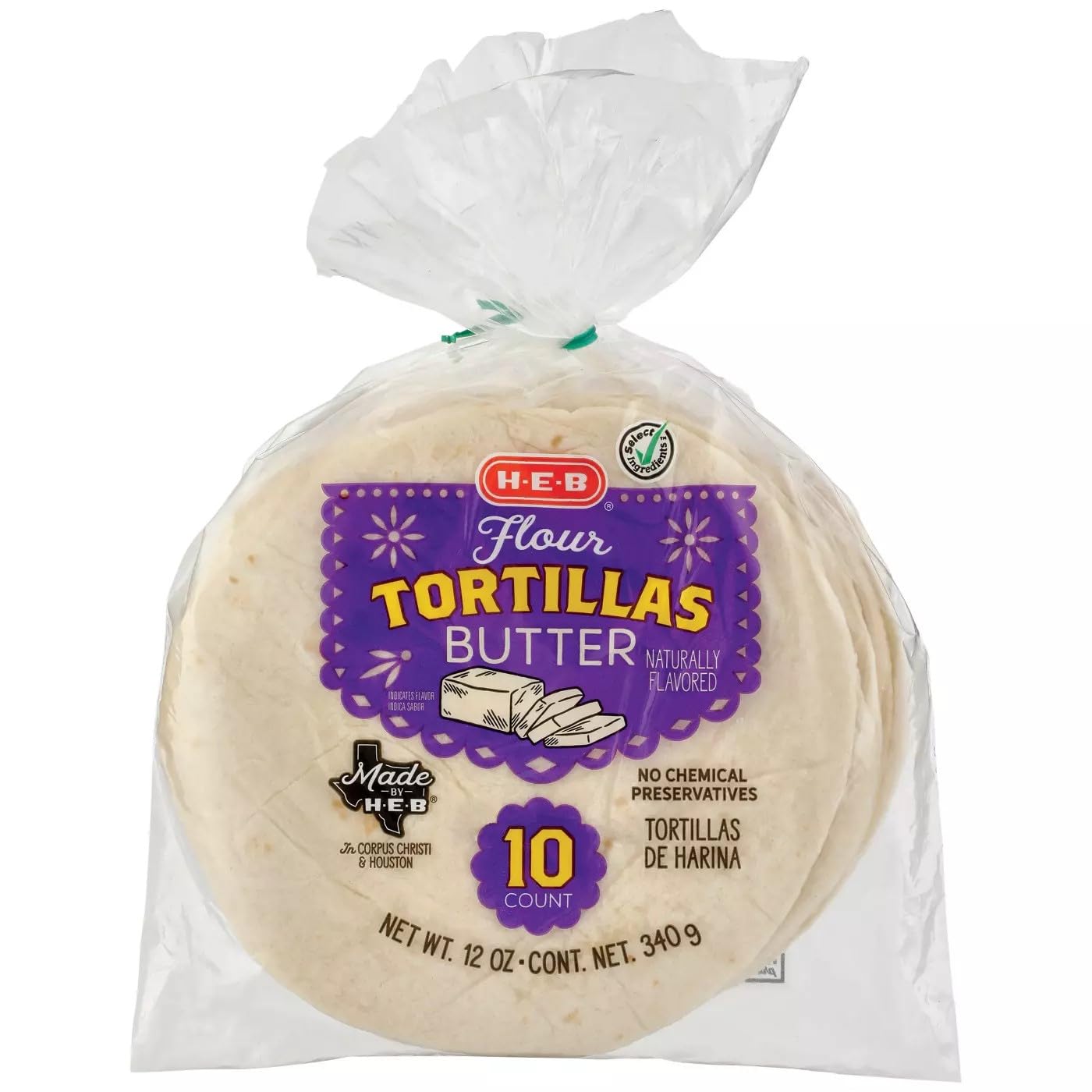 HEB HEB Flour Butter Tortillas 10 ct 4PK