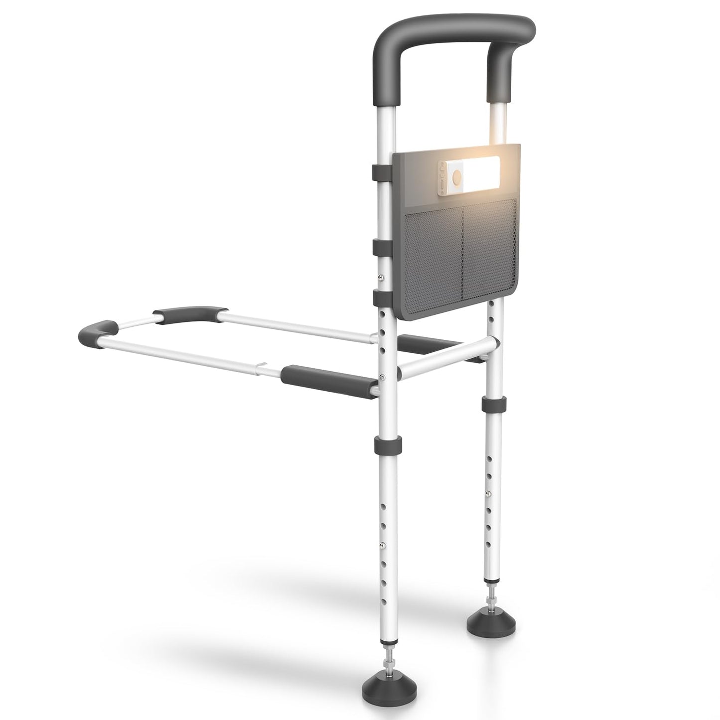 Agrish Bed Rails for Elderly Adults Safety with Motion Light & Storage Pouch NA257-003