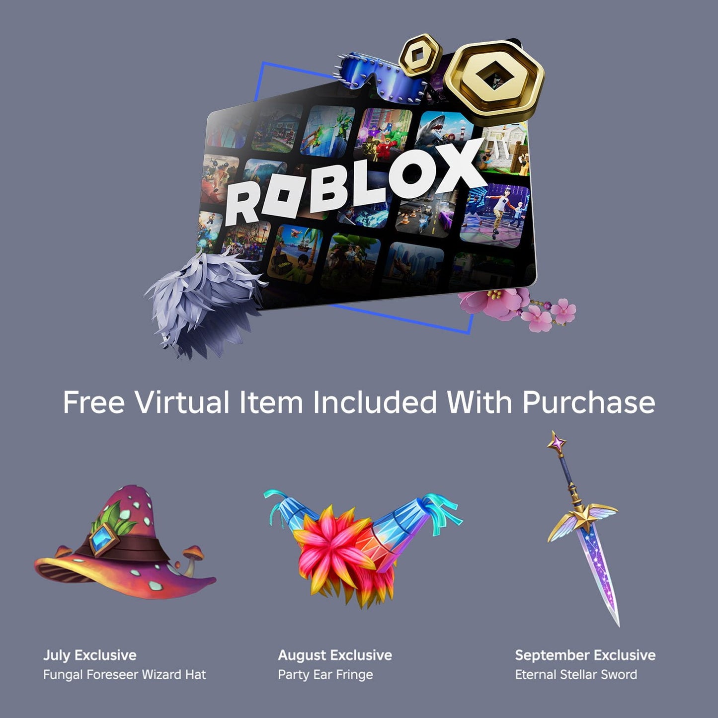 $25 Roblox Email Delivery Gift Card plus Exclusive Virtual Item