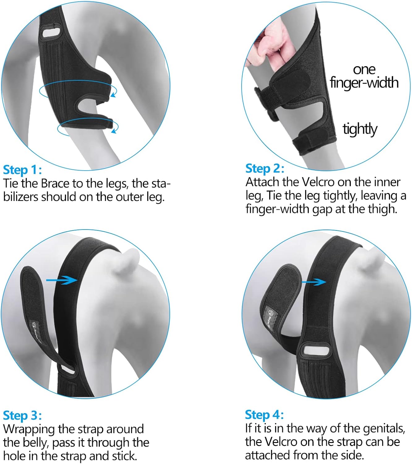 Knee Brace Size L for Dogs ACL Side Stabilizers Arthritis Pain Inflammation