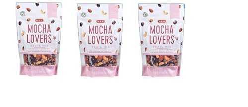 Heb Mocha Lovers Trail Mix 9 oz Pack of 3 Delicious Nutty Snack HB310-012