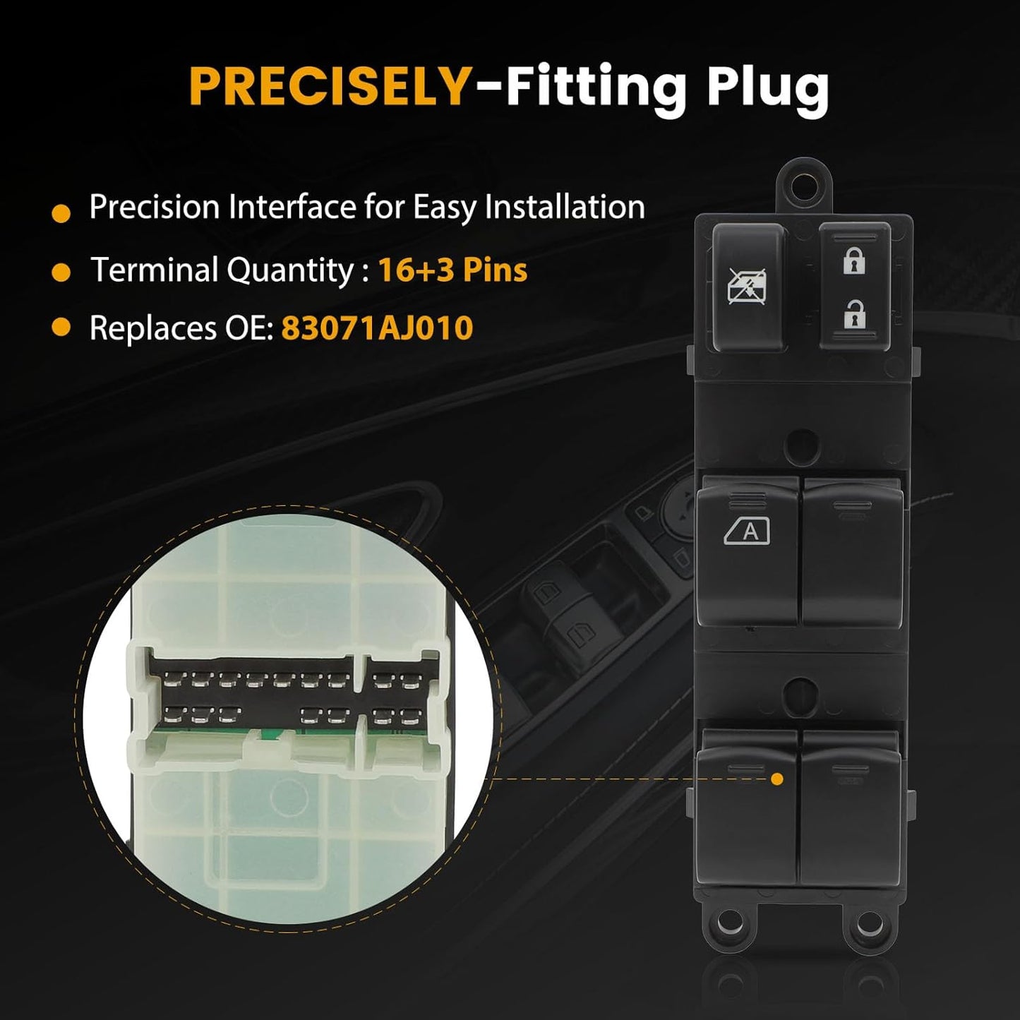 OE 83071AJ010 Power Window Switch for Subaru Legacy Outback 2010-2012