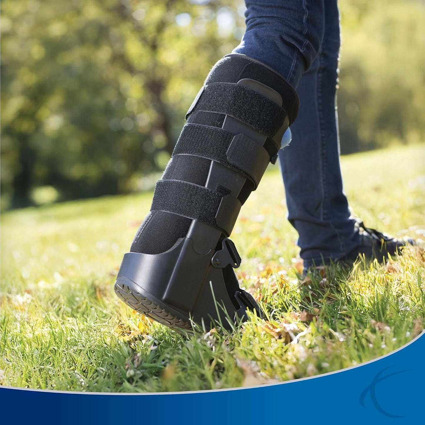 United Ortho Air Cam Walker Fracture Boot Small Black Support Brace