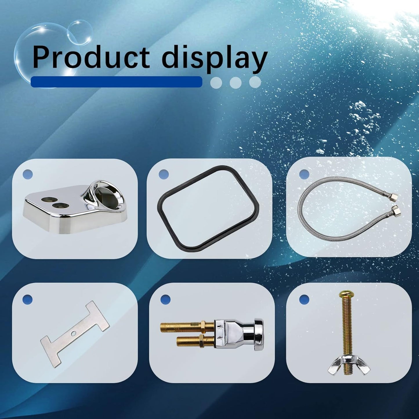 Salon Shampoo Bowl Faucet Vacuum Breaker Kit Hair Salon Sink Sprayer Hose Set