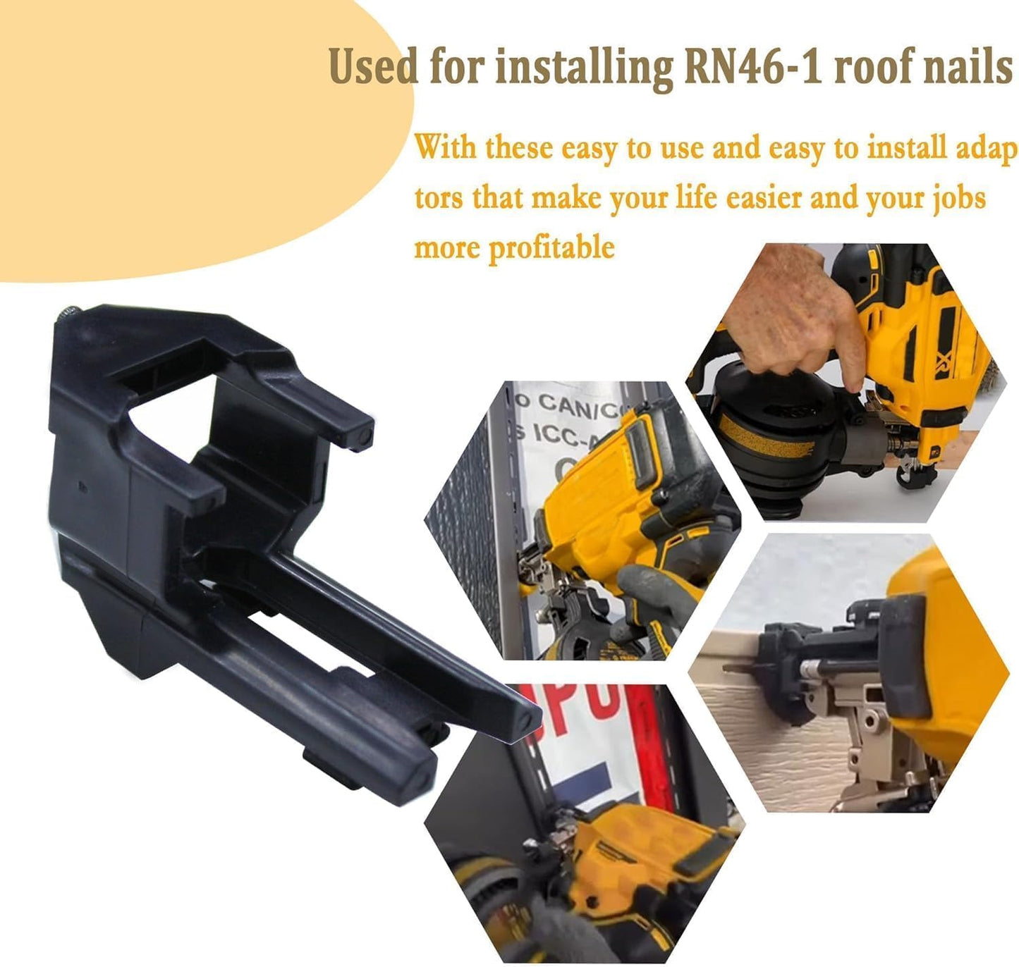 4 Vinyl Siding Adaptor Tip DCN45RN DCN45RND1 DCN45RNB for Dewalt Nailer 20v