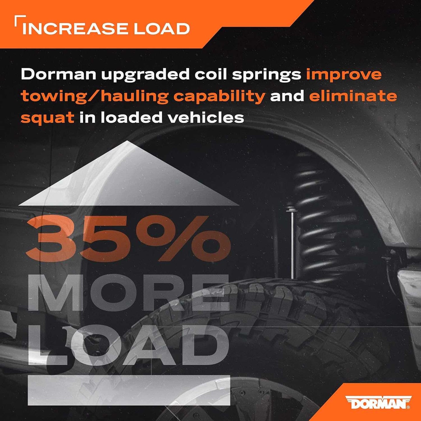 Dorman 929909 Front Heavy Duty Coil Spring Upgrade 35% Load Handling Ram Models Pair NA227-047