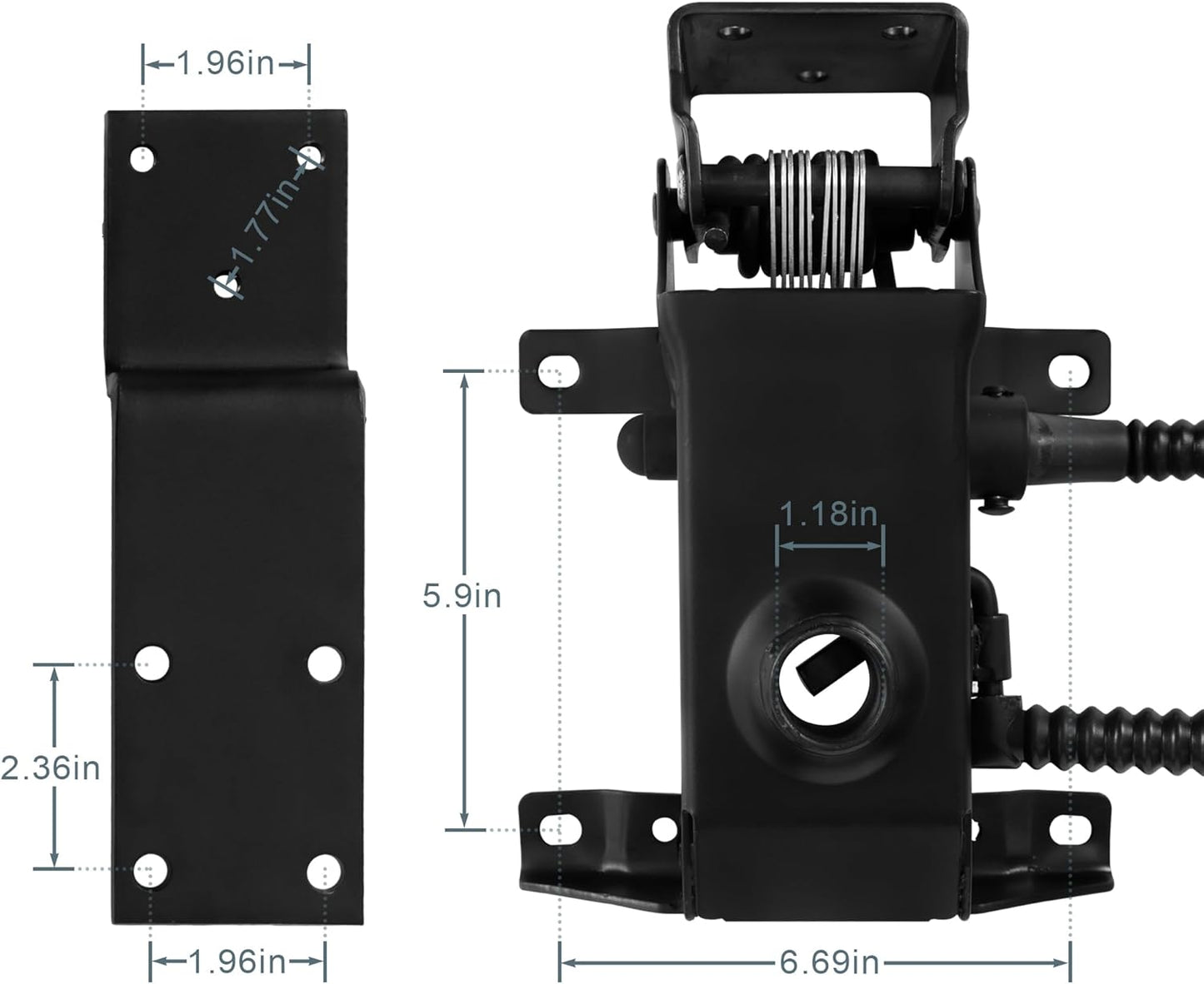 Heavy Duty Office Gaming Chair Tilt Control Seat Mechanism Replacement Gas Type 6x7 Mount Hole