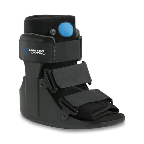 United Ortho USA14115 Short Air Cam Walker Fracture Boot Medium Black