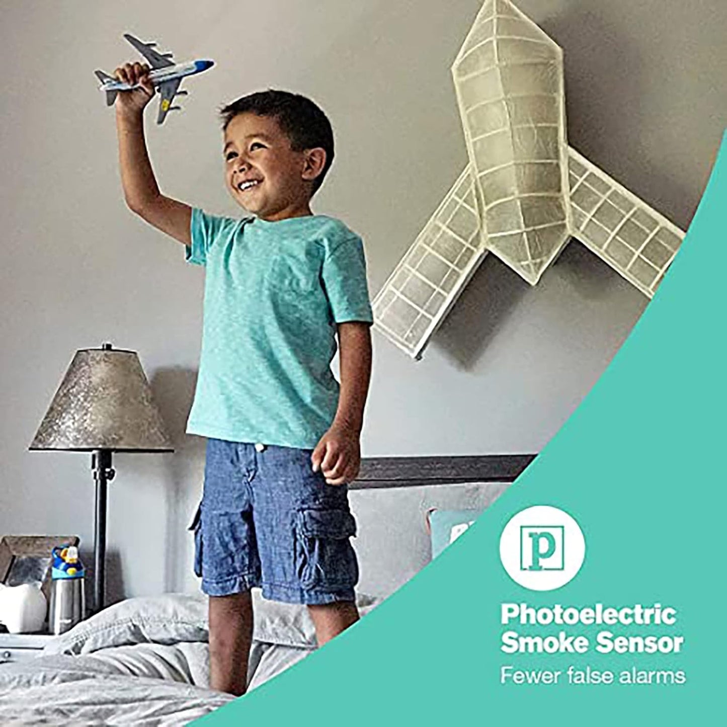 4 Pack Smoke Carbon Monoxide Detector Battery Operated Portable Fire Alarm Home Kitchen