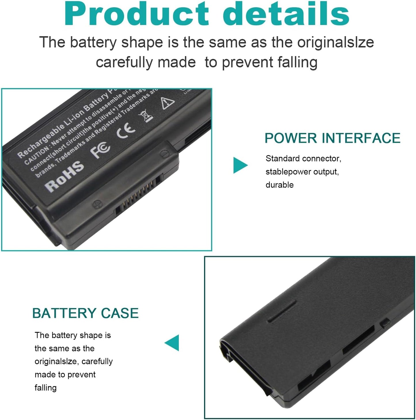 Laptop Battery HP ProBook 640 645 650 655 G0 G1 5200mAh 10.8V 6-Cells