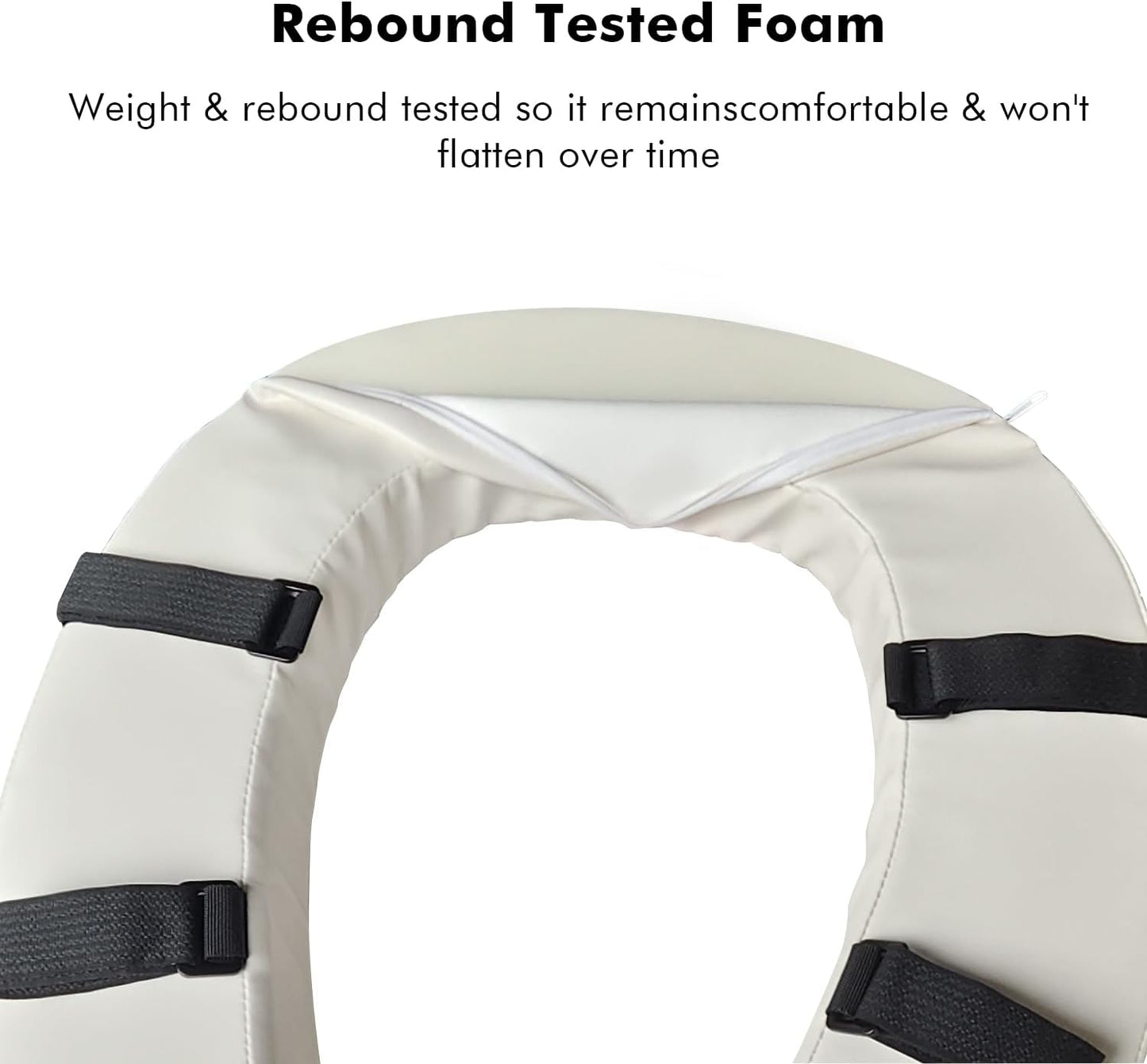 Soft Toilet Seat Cushion with 2-inch High-Density Foam Padded Toilet Cushion ...