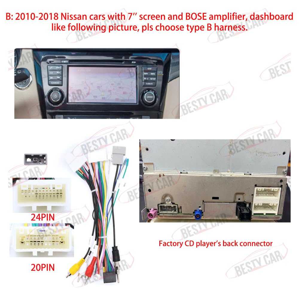 16pin Car Stereo Radio Power Wiring Harness Canbus Box Nissan XTrail Teana Navara Qashqai Sentra Bose Amplifier Backup Camera NA266-003