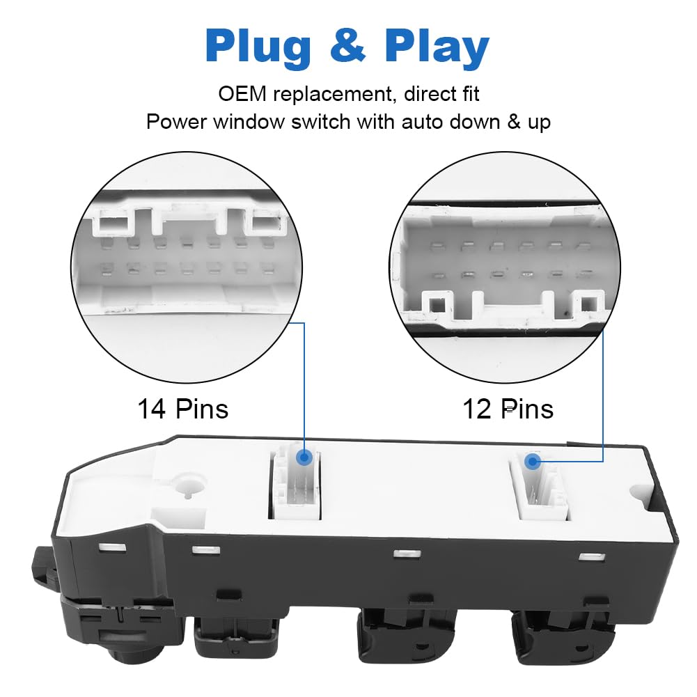 Automatic Power Master Window Switch for Mazda 3 2014-2017 Driver Left Side Replacement