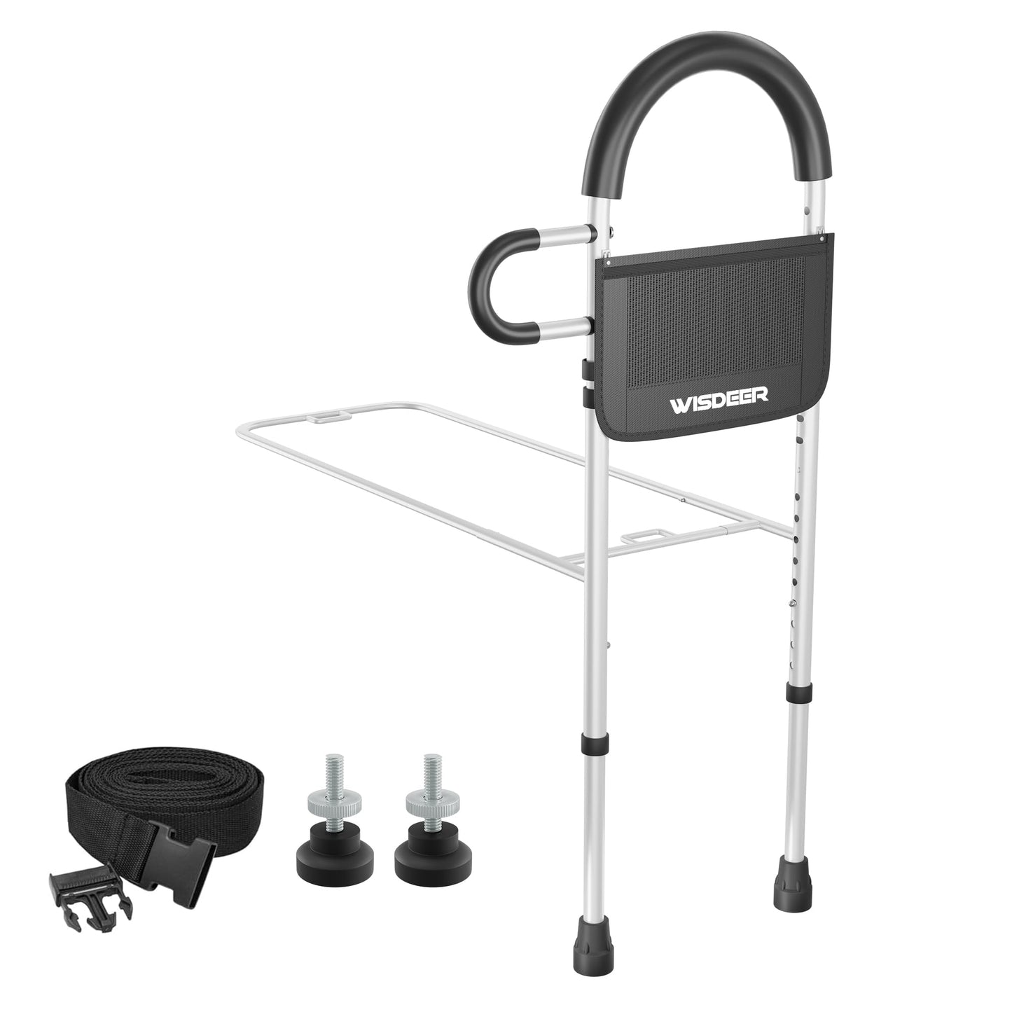 Bed Rails for Elderly Adults Safety Adjustable Dual Handle Grab Bars Bed Assist NA353-004