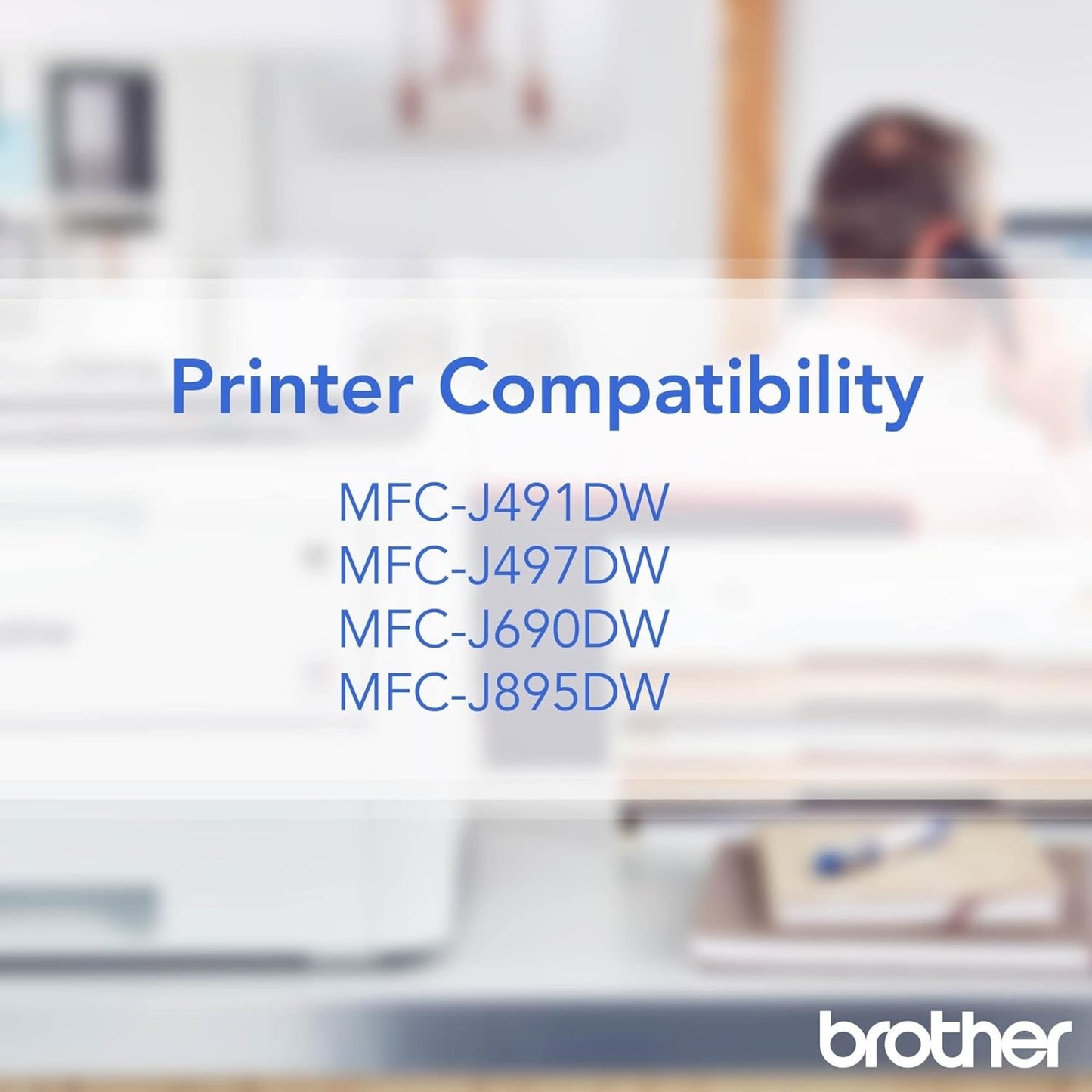 Brother Genuine LC30132PKS 2 Pack High Yield Black Ink Cartridges Up to 400 Pages