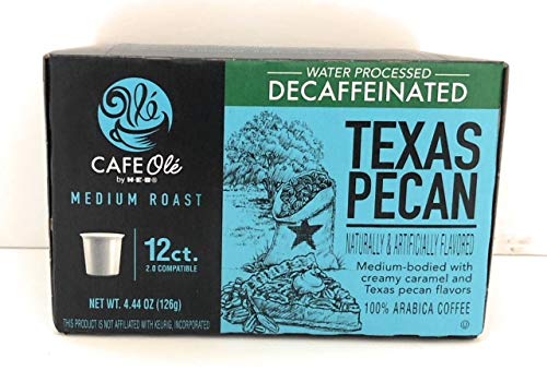 Cafe Ole Decaf Coffee K Cups Gift Assortment 12ct Houston Blend Texas Pecan