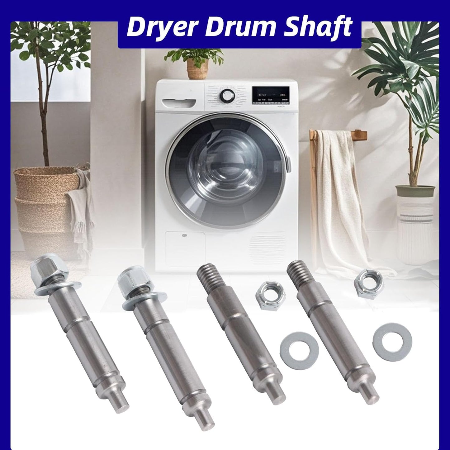 W10359269 Dryer Shaft Kit for Whirlpool Crosley Drum Roller Replaces W10359270 AP6020386