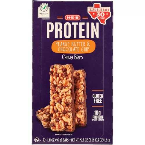 H E B Select Ingredients Protein Peanut Butter Chocolate Chewy Bars Value Pack 30 Bars HB314-017