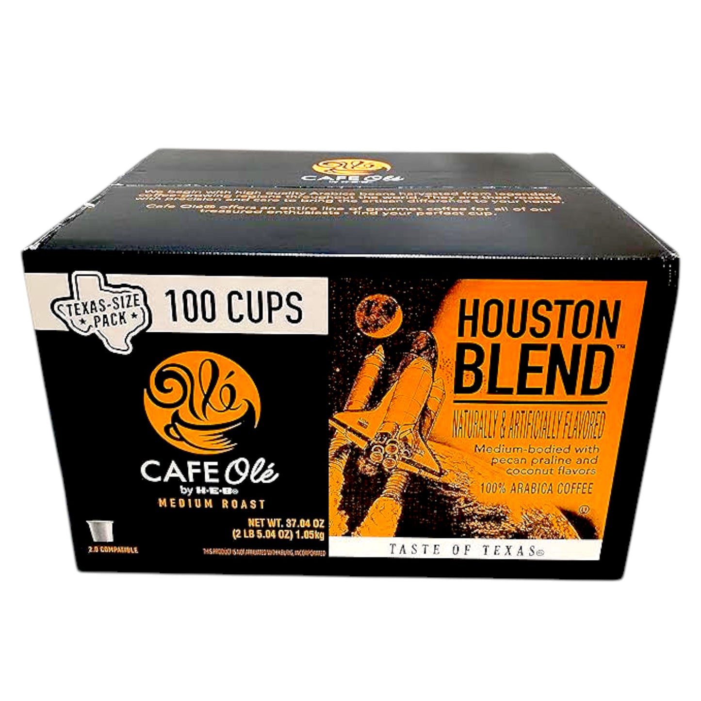 HEB Cafe Ole Houston Blend Coffee Single Serve Cups 100 ct