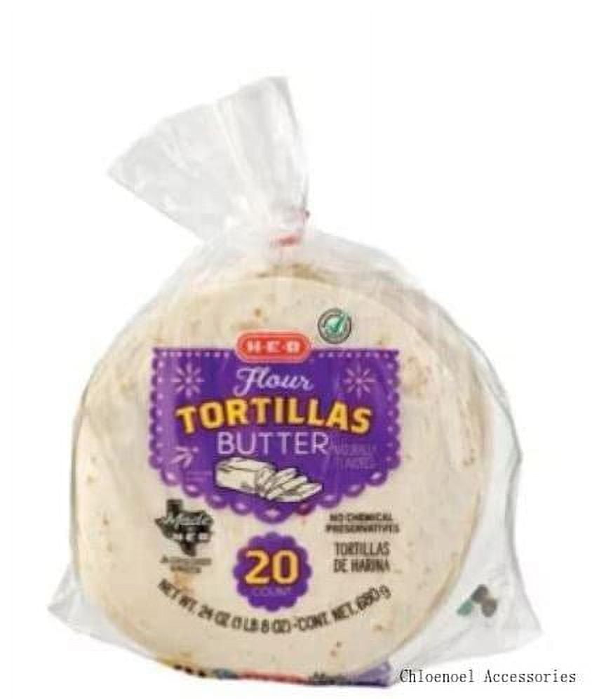 HEB Butter Flour Tortillas, 20 ct (2 bags) - Aromatic & Flavorful